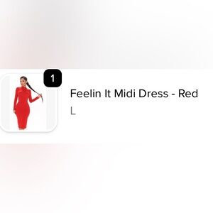 Fashion Nova Vibrant Red Dress
